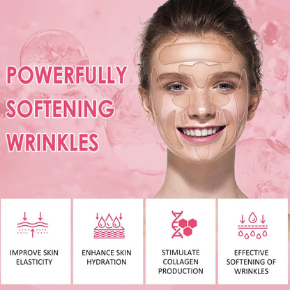 16 PCS Reusable Face Wrinkle Patches Kit | Face Patches for Wrinkles | Reusable Silicone Smoothing Pads for Brow Lift | Patches for Wrinkles | Non Invasive Reusable Wrinkle Smoothers | 4 Patches